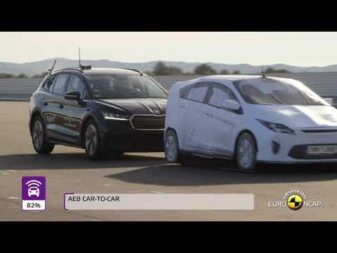 Euro NCAP Crash &amp; Safety Tests of Škoda ENYAQ iV 2021—Best in Class 2021—Large Off-Road