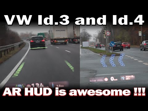 VW Id.3 and Id.4 - Augmented Reality Head up Display in Action